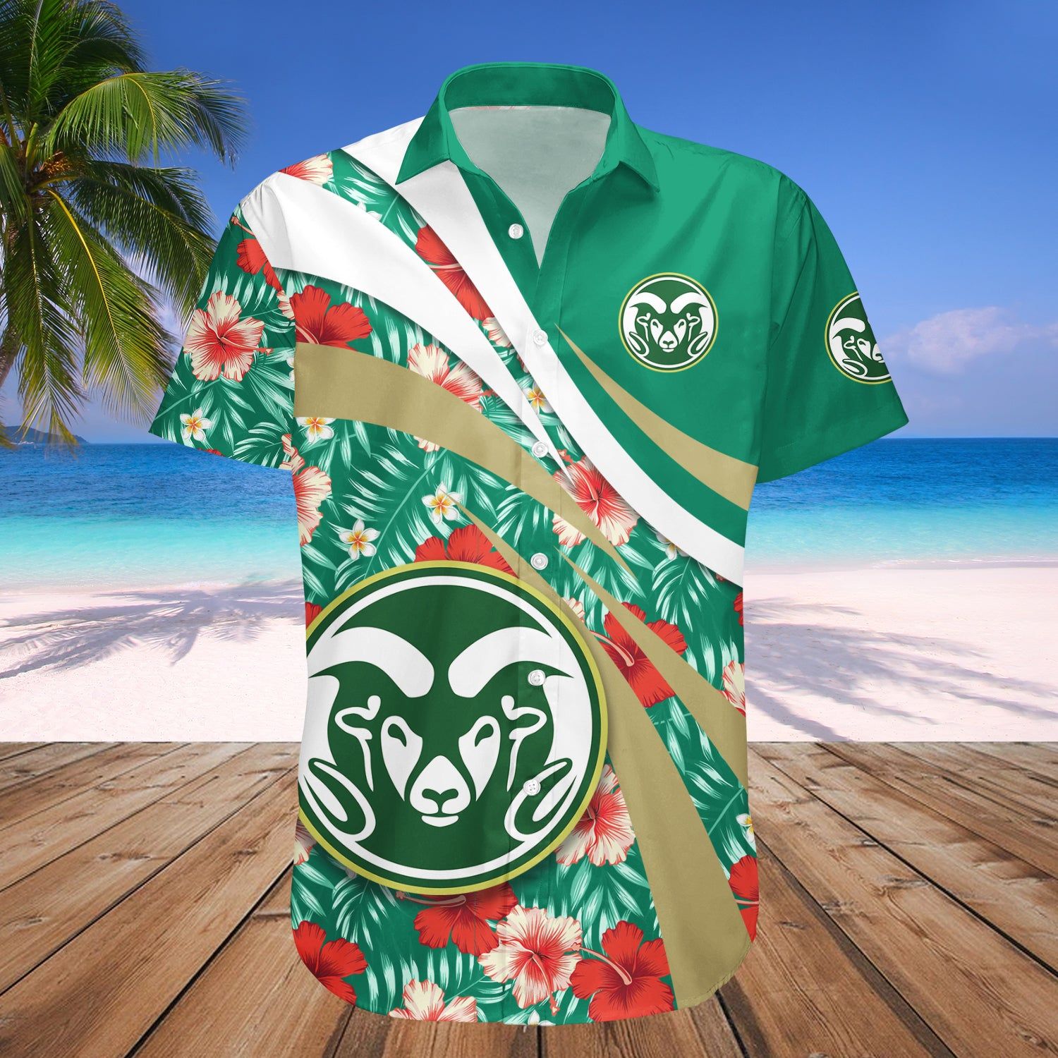 Colorado State Rams Hawaii Shirt Hibiscus Sport Style – NCAA
