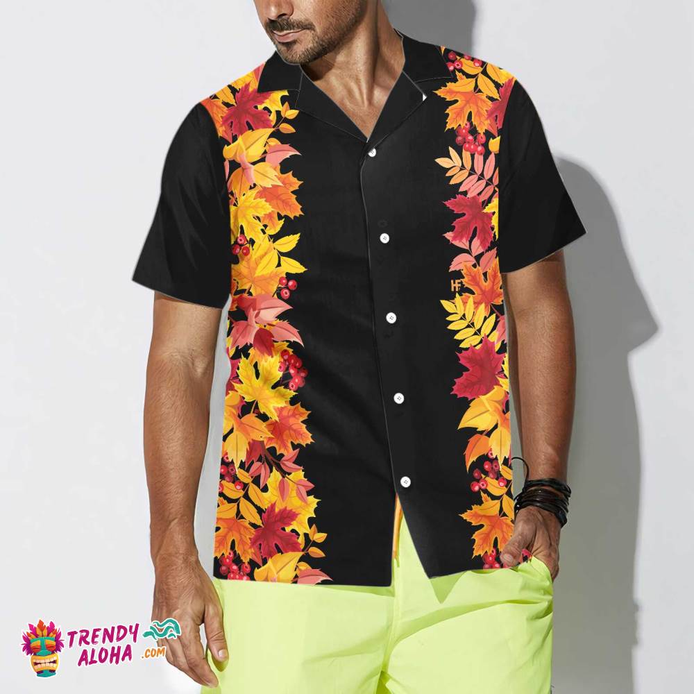 Colorful Autumn Thanksgiving Theme Hawaiian Shirt, Best Gift For Thanksgiving Day