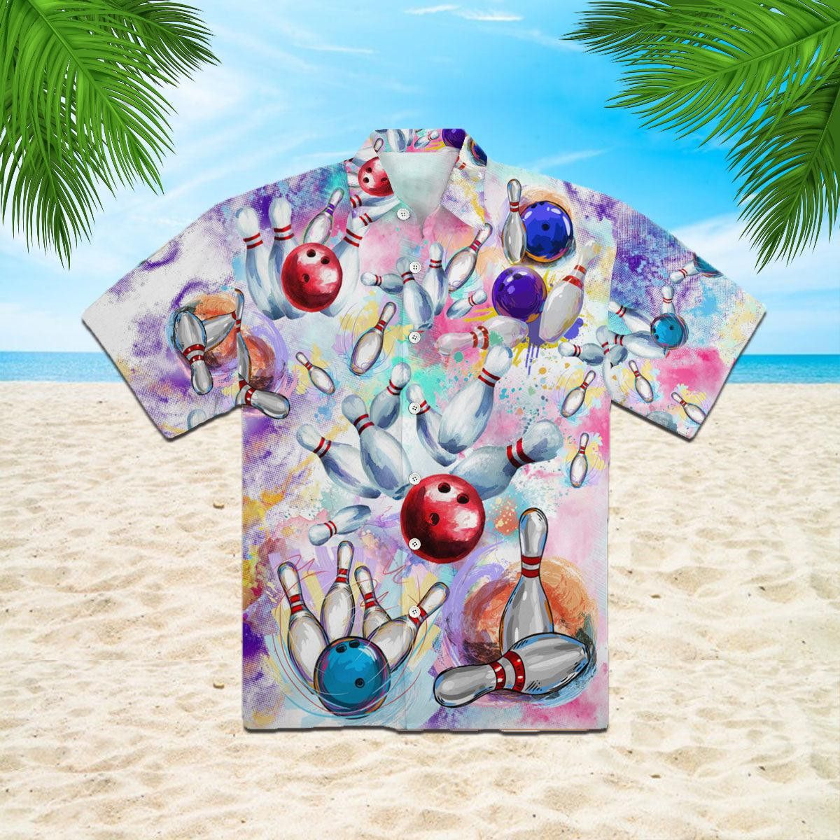 Colorful Bowling Game Trendy Hawaiian Shirt