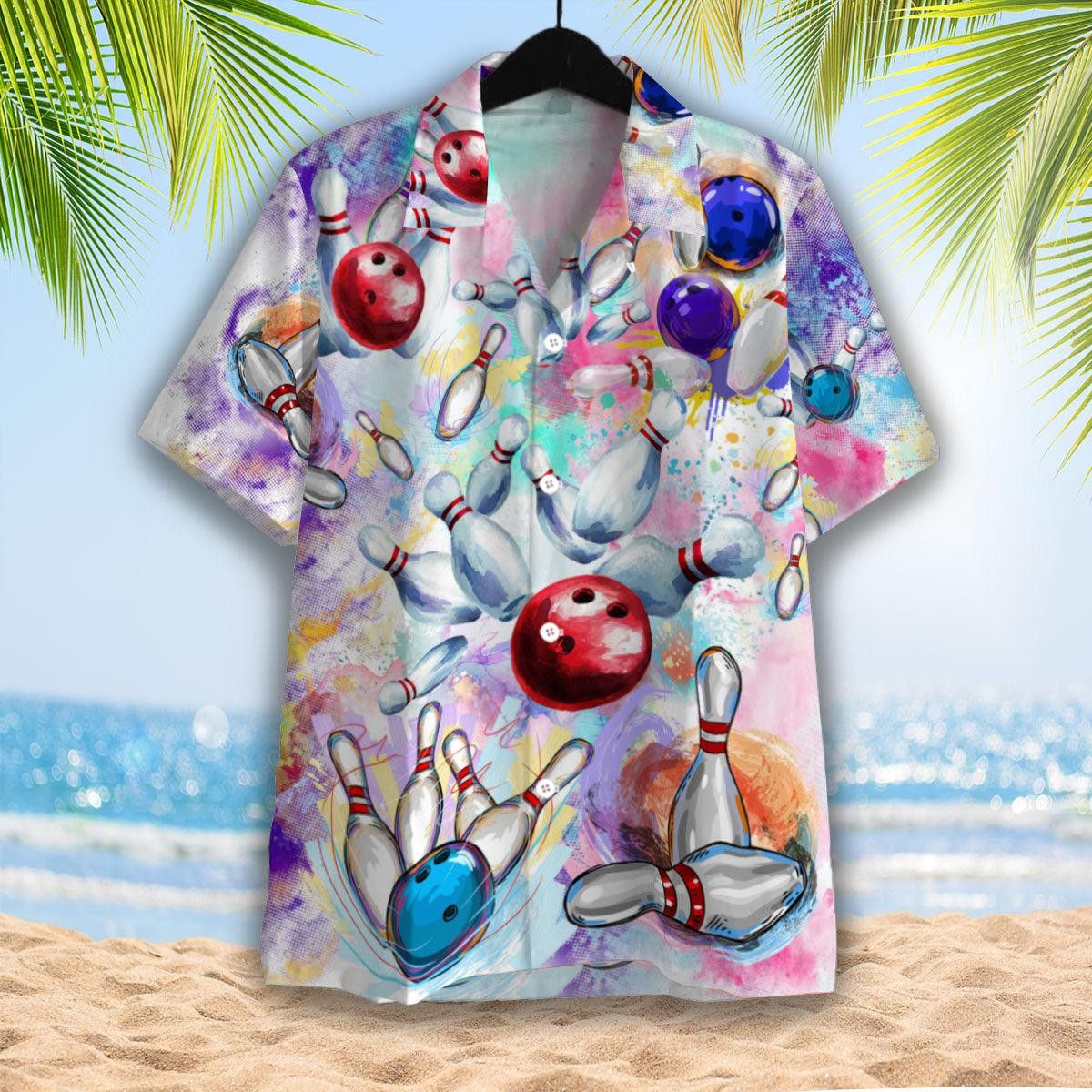 Colorful Bowling Game Trendy Hawaiian Shirt Colorful Bowling Game Trendy Hawaiian Shirt