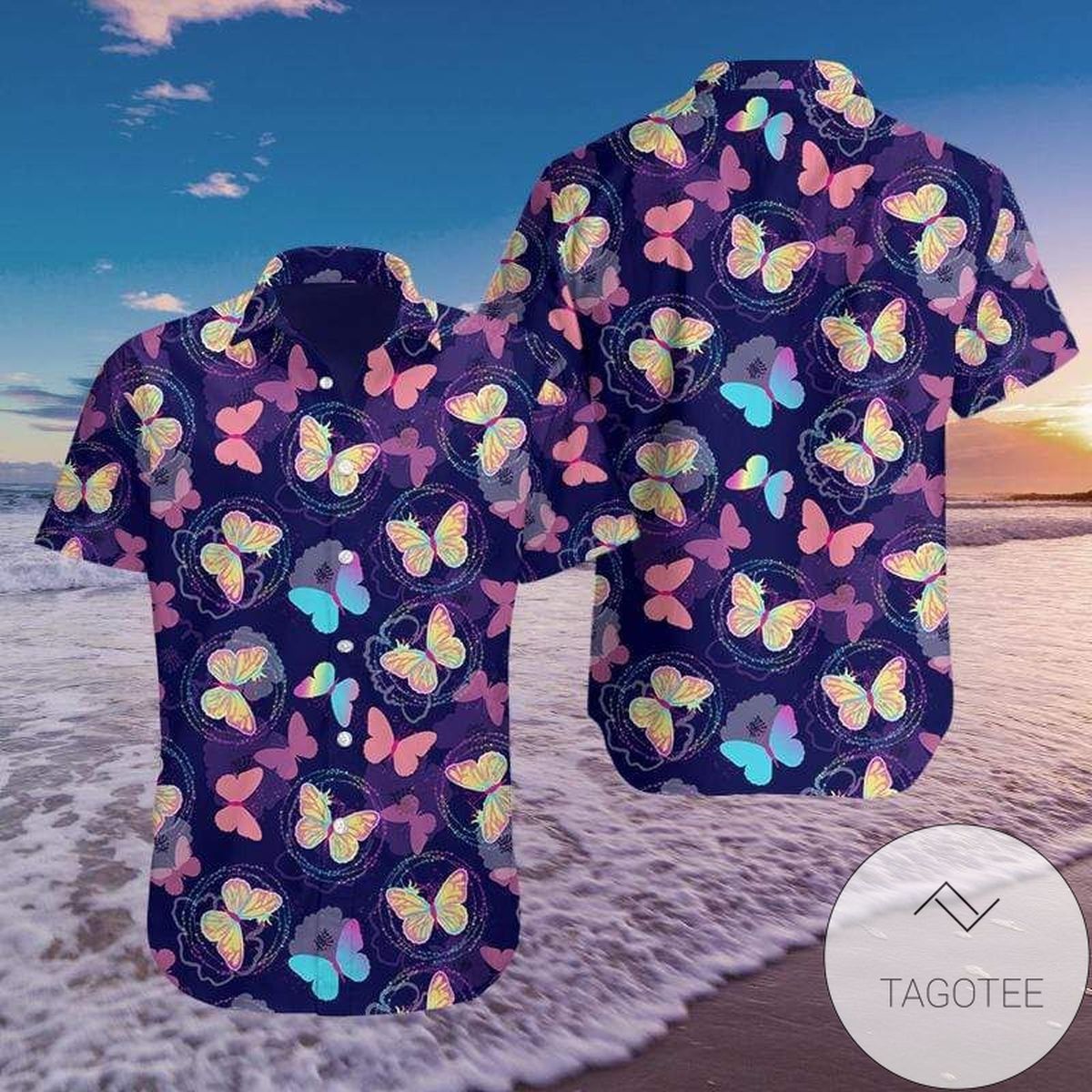 Colorful Butterfly Fantastic Design Elegance Hawaiian Shirt