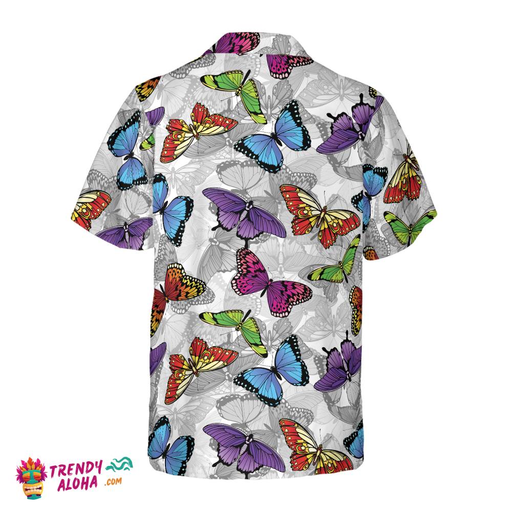 Colorful Butterfly Hawaiian Shirt