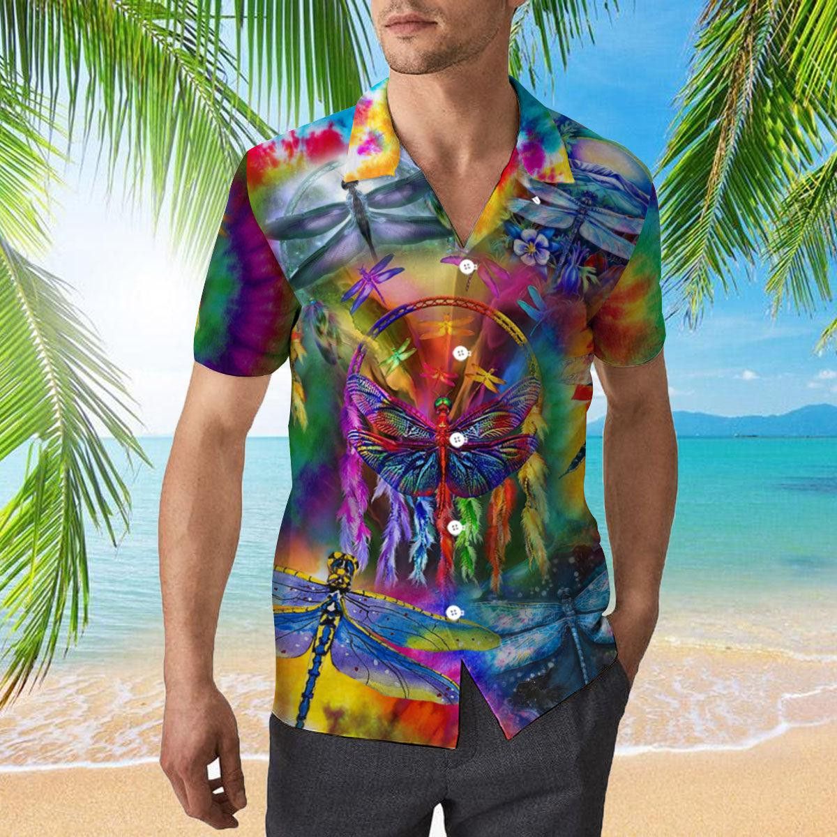 Colorful Dragonfly Trendy Hawaiian Shirt