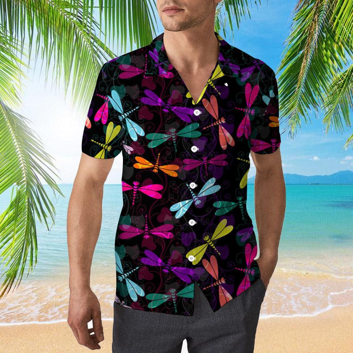 Colorful Dragonfly Trendy Hawaiian Shirt