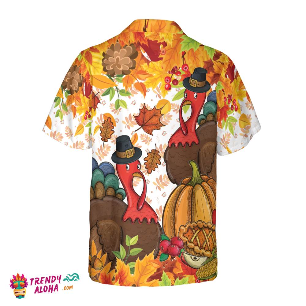 Colorful Festive Thanksgiving Hawaiian Shirt