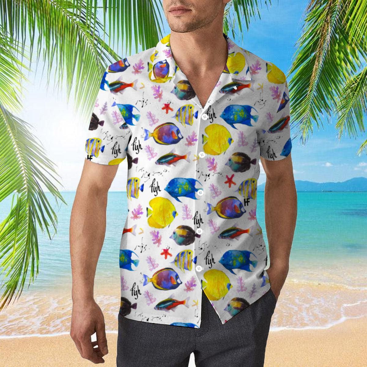 Colorful Fish Trendy Hawaiian Shirt