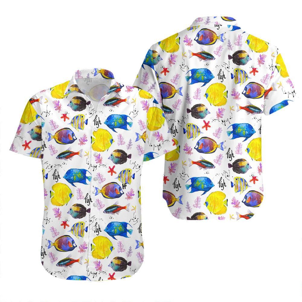 Colorful Fish Trendy Hawaiian Shirt