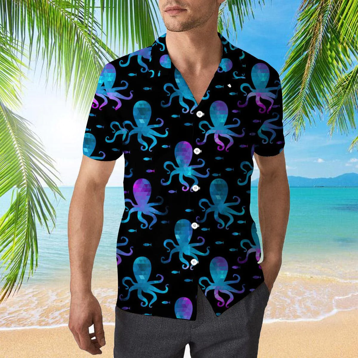 Colorful Octopus Undersea Trendy Hawaiian Shirt