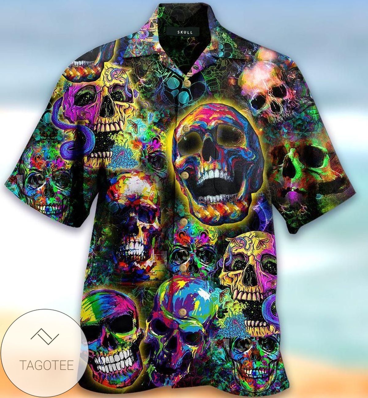 Colorful Skull Inspired Hawaiian Shirt Unique Edition
