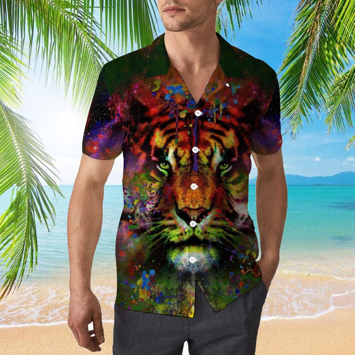 Colorful Tiger Trendy Hawaiian Shirt