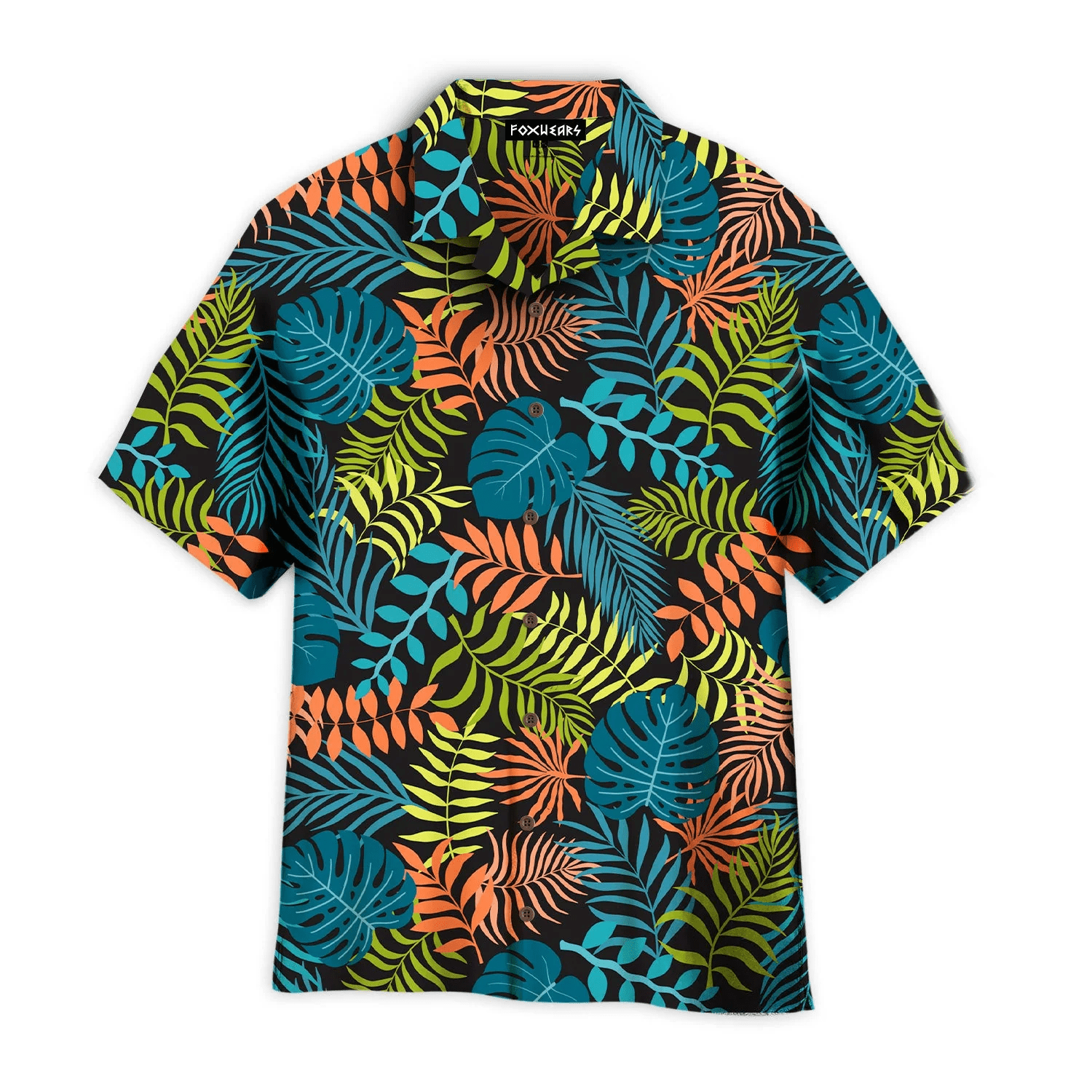 Colorful Tropical Floral Pattern Trendy Hawaiian Shirt Colorful Tropical Floral Pattern Trendy Hawaiian Shirt