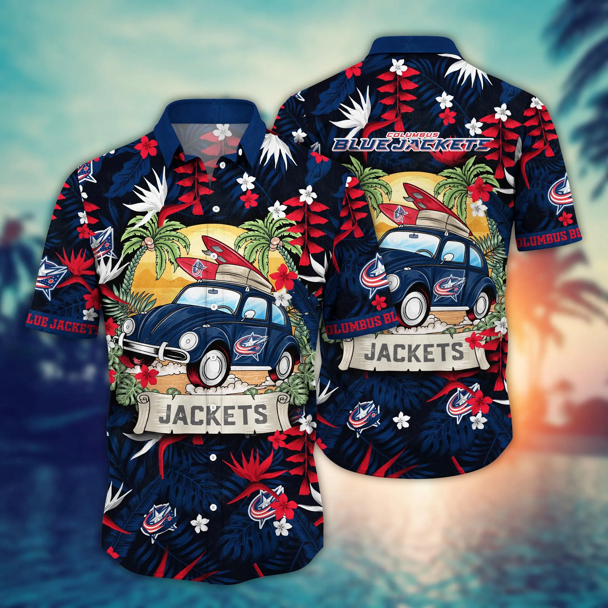 Columbus Blue Jackets NHL Hawaiian Shirt Popsiclestime Aloha Shirt Columbus Blue Jackets NHL Hawaiian Shirt Popsiclestime Aloha Shirt