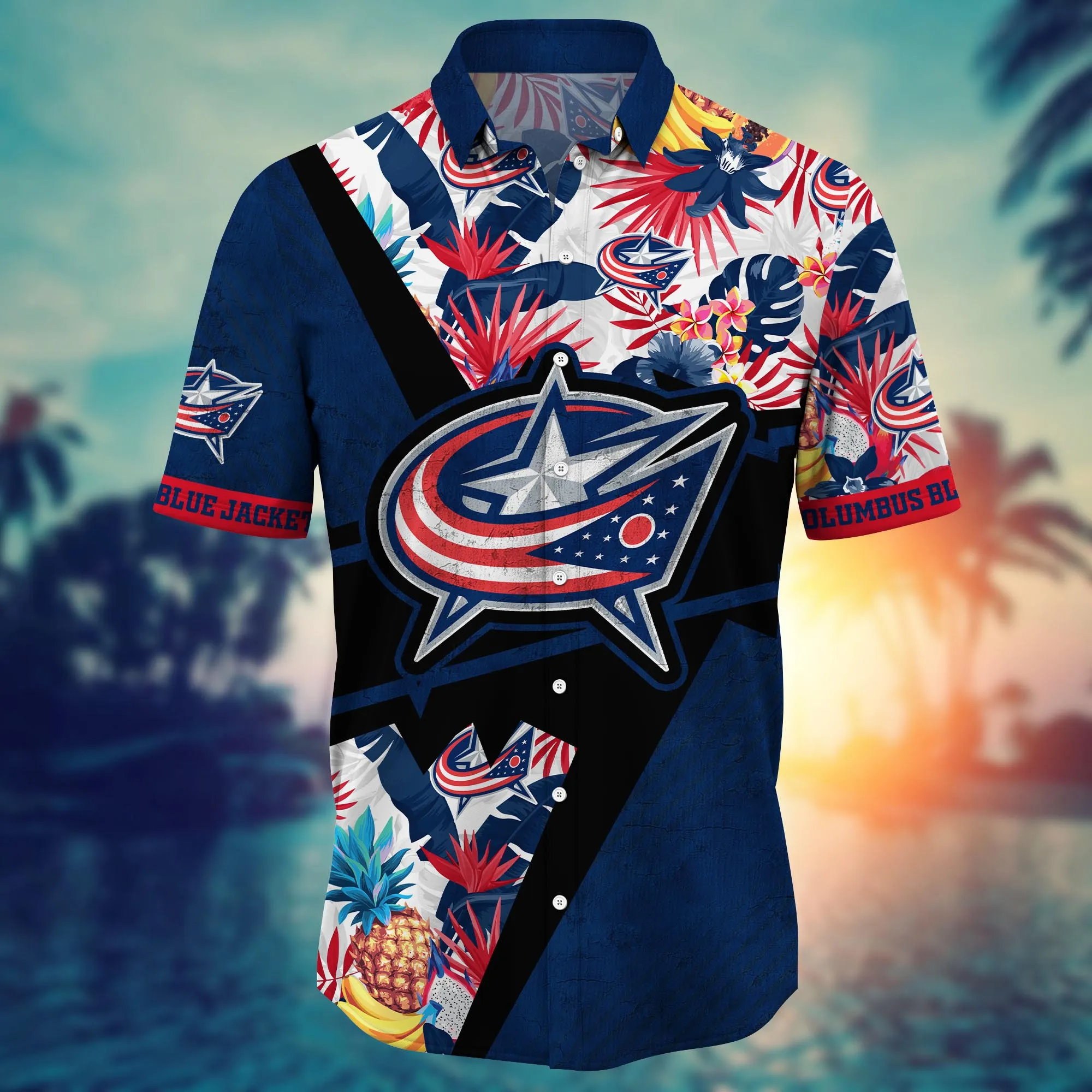 Columbus Blue Jackets NHL Hawaiian Shirt Warm Season Aloha Shirt