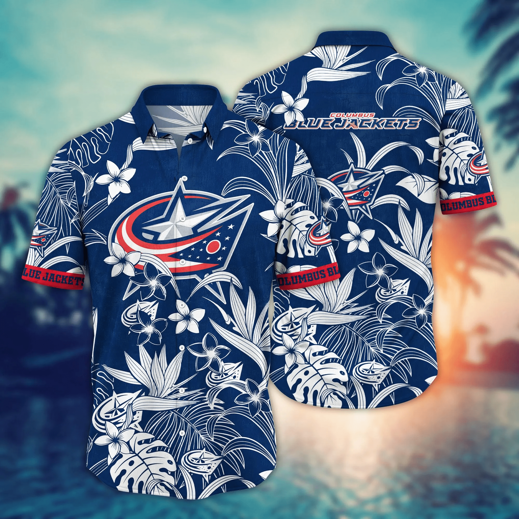 Columbus Blue Jackets NHL Hawaiian Shirt Watermelons Aloha Shirt Columbus Blue Jackets NHL Hawaiian Shirt Watermelons Aloha Shirt