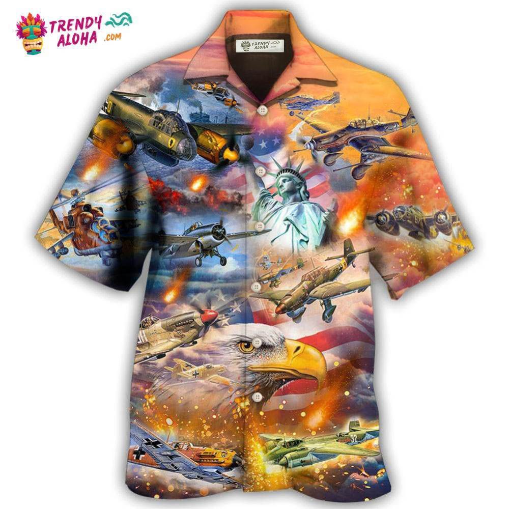 Combat Aircraft Independence Day America Hawaiian Shirt – Trendy Aloha Combat Aircraft Independence Day America Hawaiian Shirt – Trendy Aloha