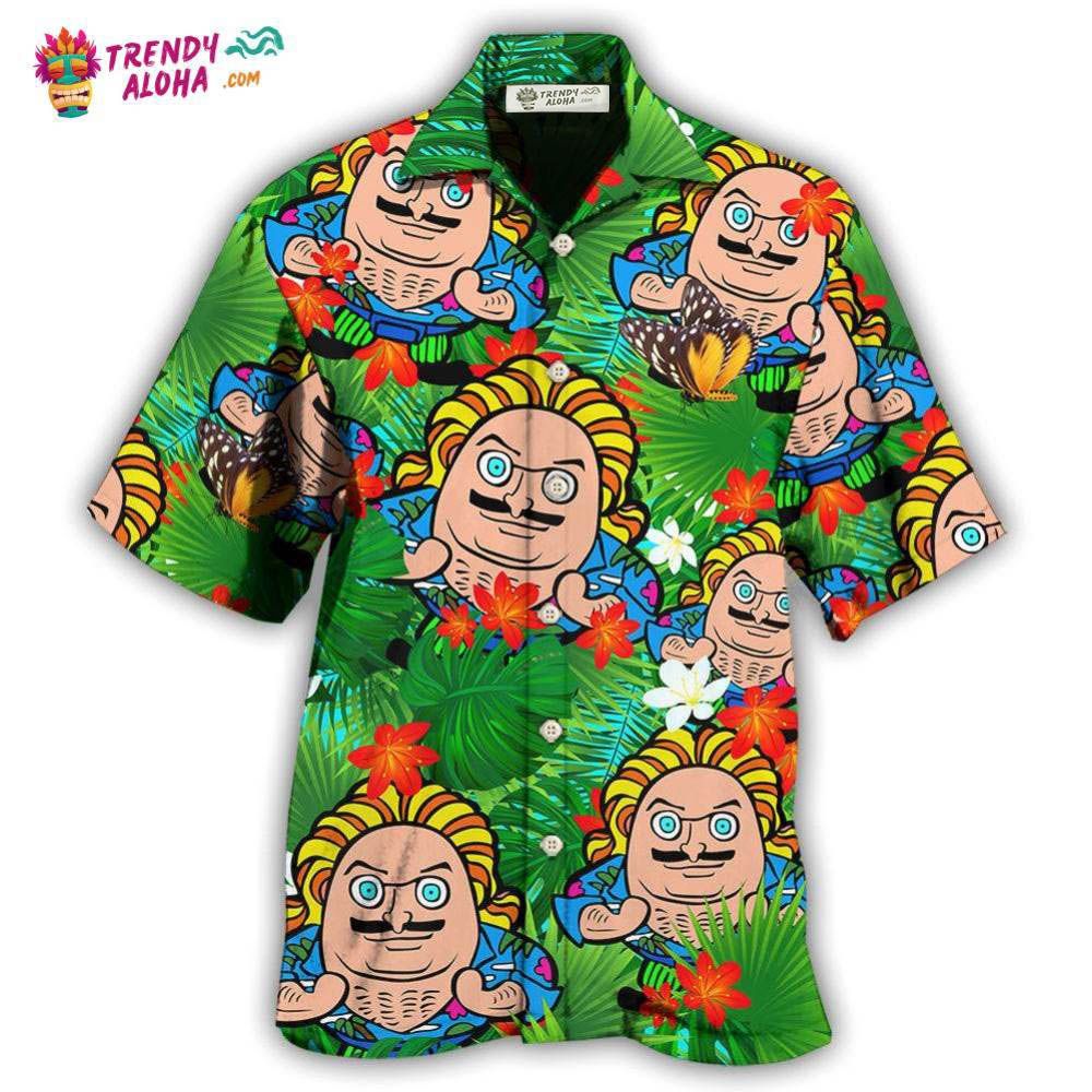 Comics-Figure And Blooming Tropical Flowers Hawaiian Shirt – Trendy Aloha Comics-Figure And Blooming Tropical Flowers Hawaiian Shirt – Trendy Aloha