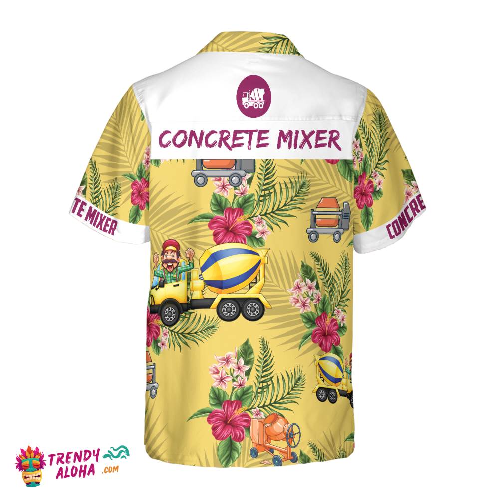 Concrete Mixer Hawaiian Shirt