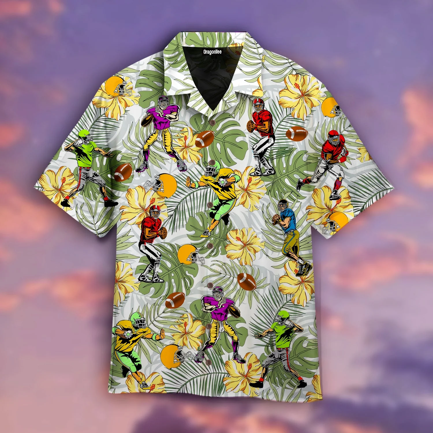 Cool American Football Rugby Player Trendy Hawaiian Shirt  Aloha Shirt