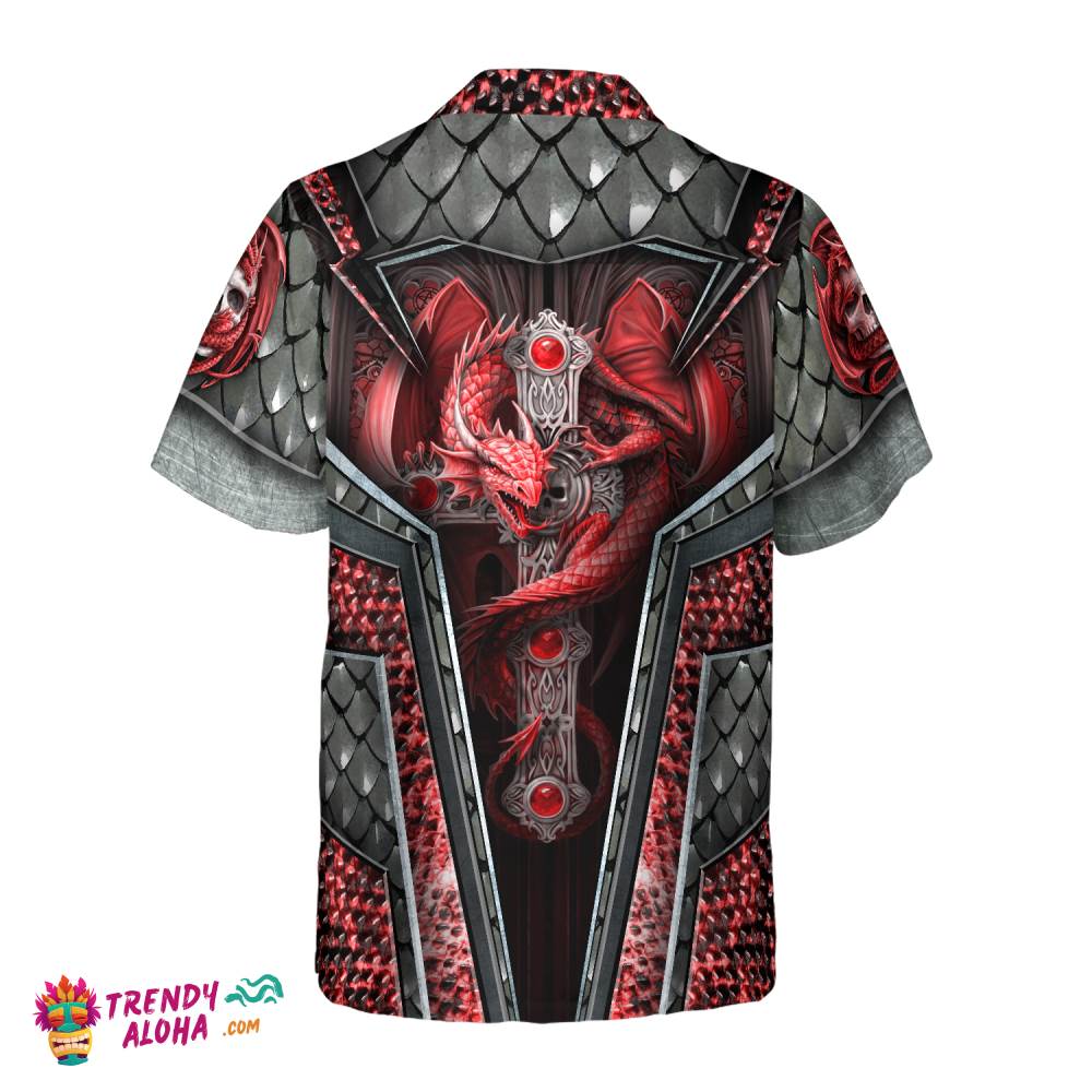Cool Dragon 3D Hawaiian Shirt