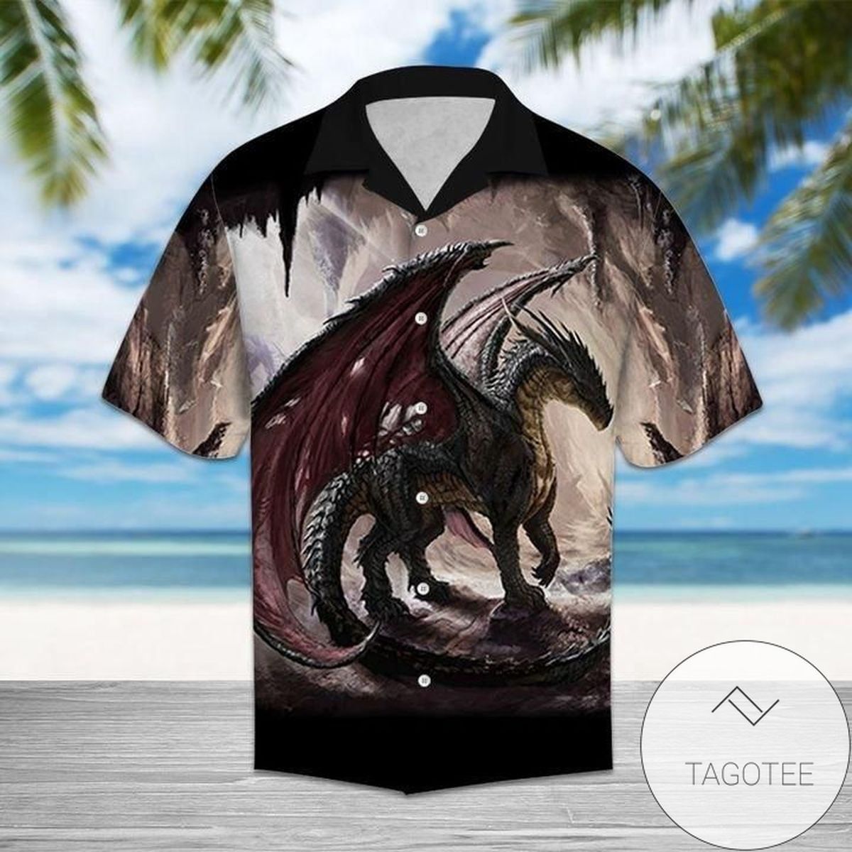 Cool Tattoo Dragons Themed Hawaiian Shirt Unique Design