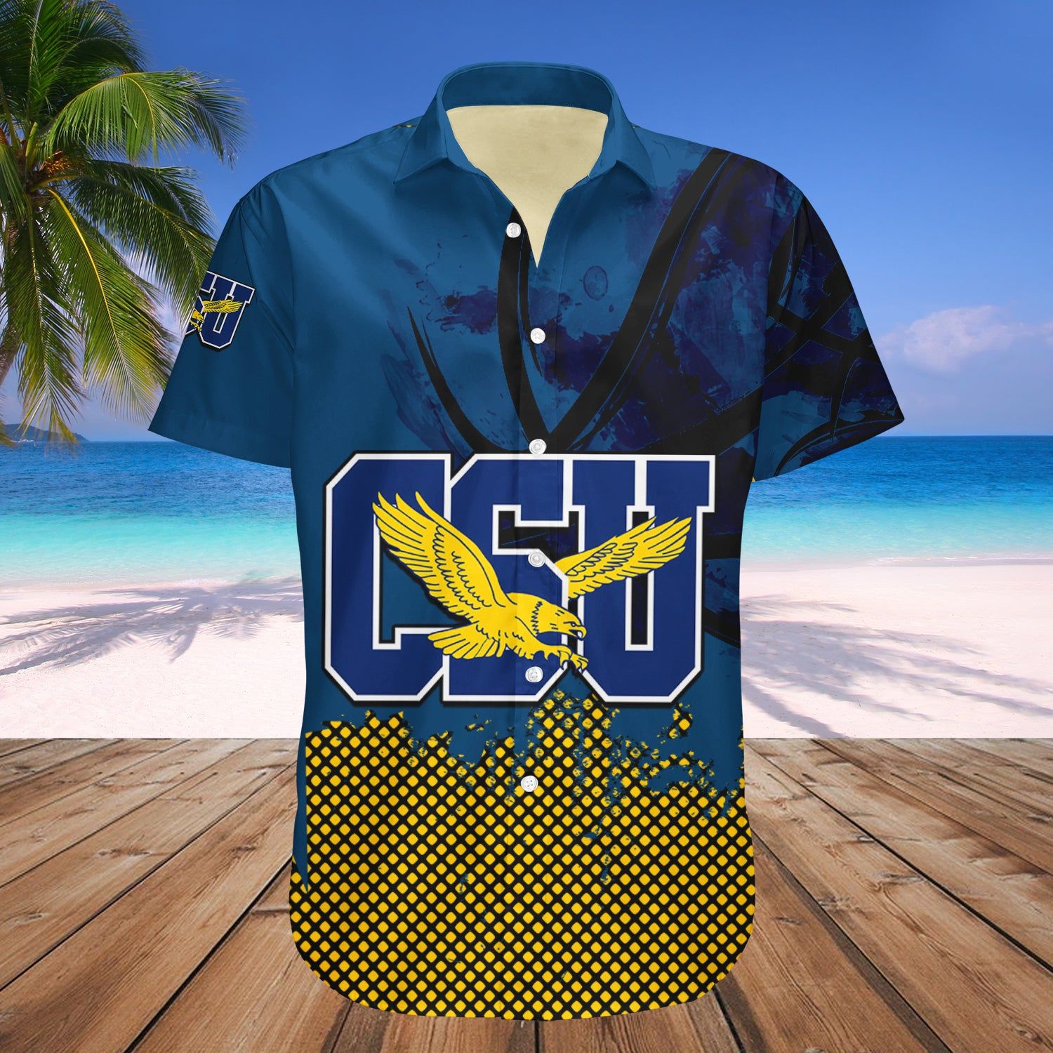 Coppin State Eagles Hawaii Shirt Basketball Net Grunge Pattern – NCAA