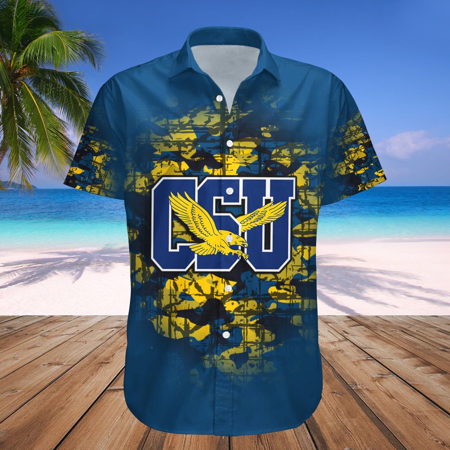 Coppin State Eagles Hawaii Shirt Camouflage Vintage – NCAA