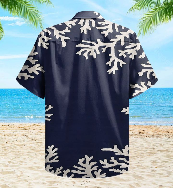 Coral Blue Trendy Hawaiian Shirt 3D, Coral Trendy Hawaiian Shirt For Summer Gifts