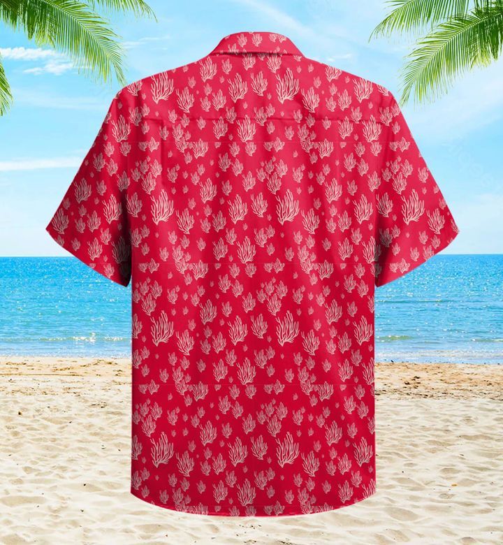 Coral Reef Red Trendy Hawaiian Shirt 3D Summer Gifts