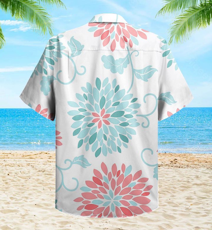 Coral Turquoise Emma Pink Trendy Hawaiian Shirt 3D, Coral Trendy Hawaiian Shirt For Summer Gifts