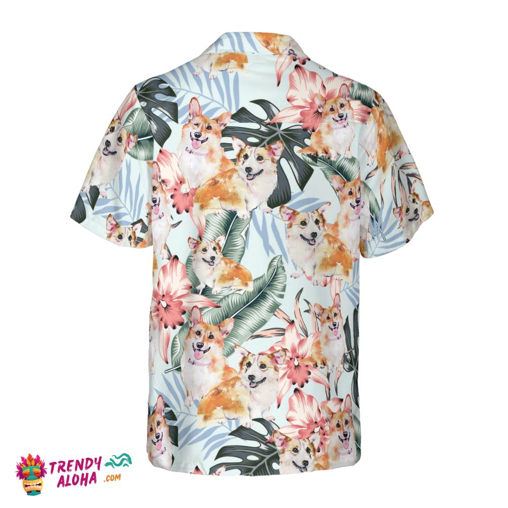Corgi Life Shirt For Men Hawaiian Shirt