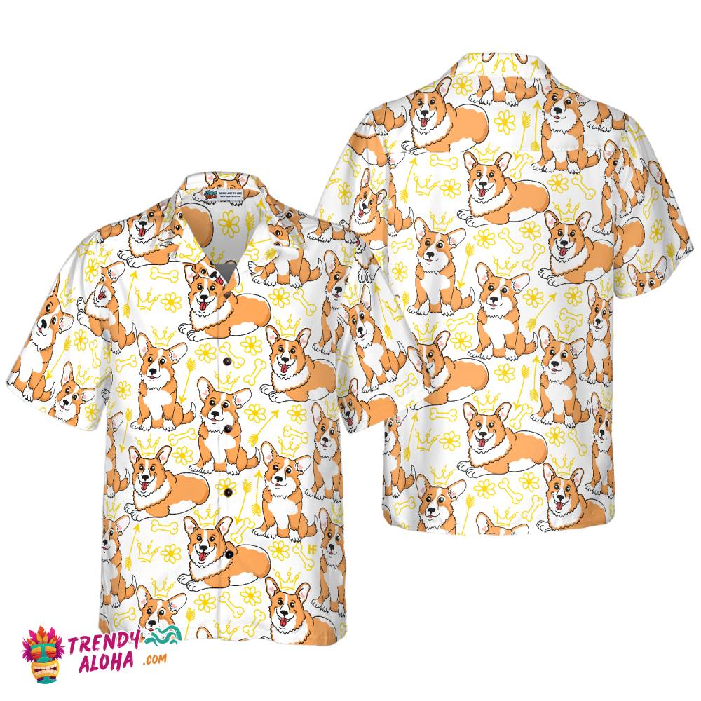 Corgi Pembroke Shirt For Men Hawaiian Shirt Corgi Pembroke Shirt For Men Hawaiian Shirt