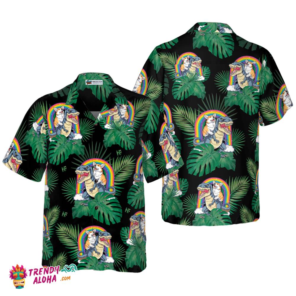 Corgi The Predator Hawaiian Shirt