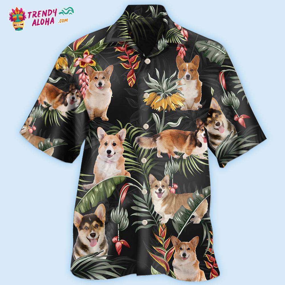 Corgi Tropical Love Dog Hawaiian Shirt – Trendy Aloha