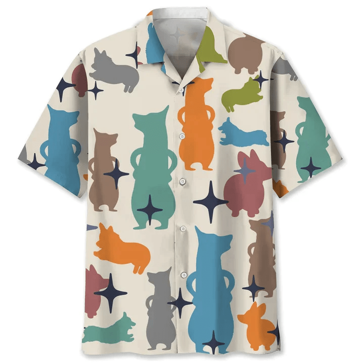 Corgi Vintage Trendy Hawaiian Shirt, Trendy Hawaiian Shirt For Men, Summer Gift For Dog Lovers Corgi Vintage Trendy Hawaiian Shirt, Trendy Hawaiian Shirt For Men, Summer Gift For Dog Lovers