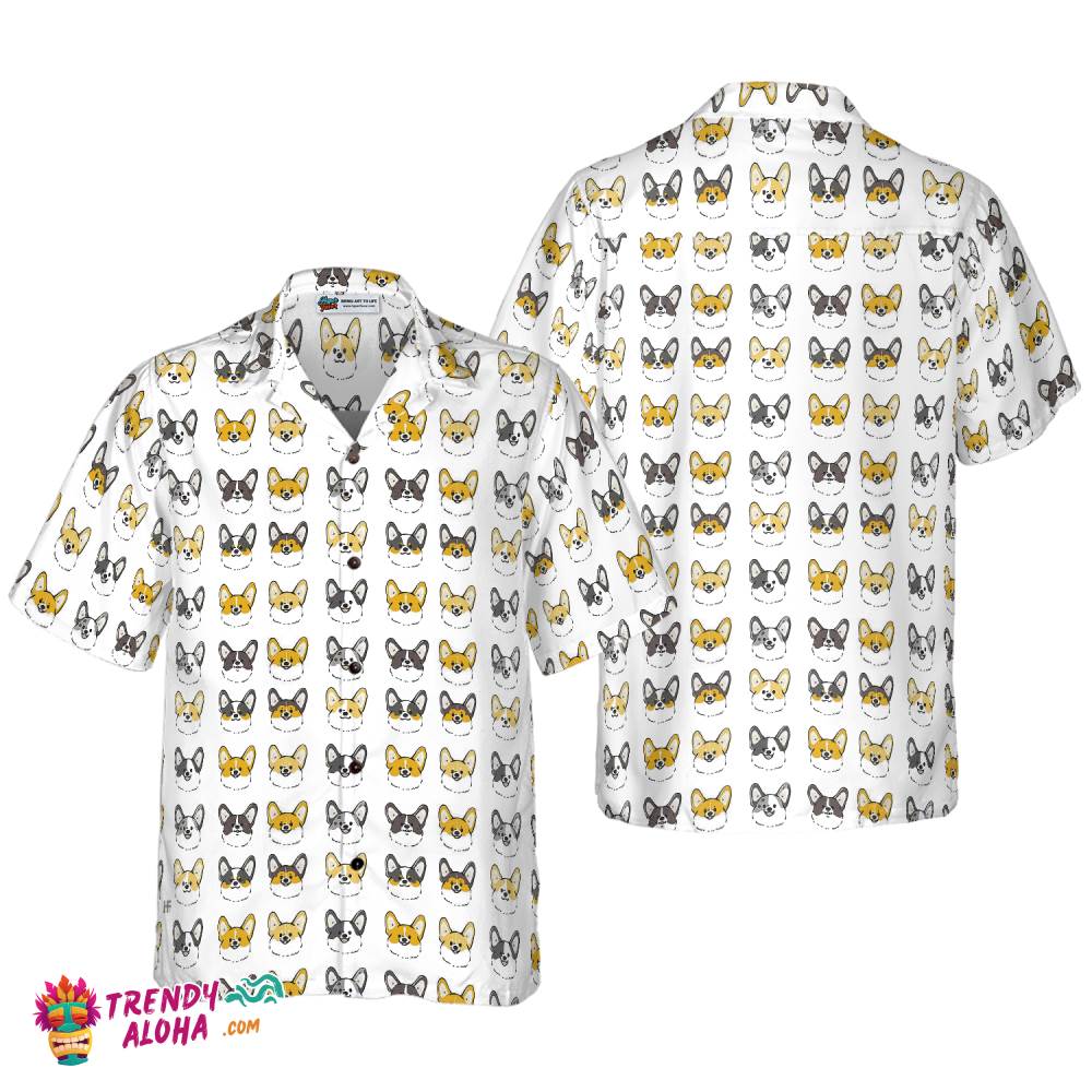 Corgis In Different Colors Corgi Hawaiian Shirt, Best Dog Shirt For Men And Women