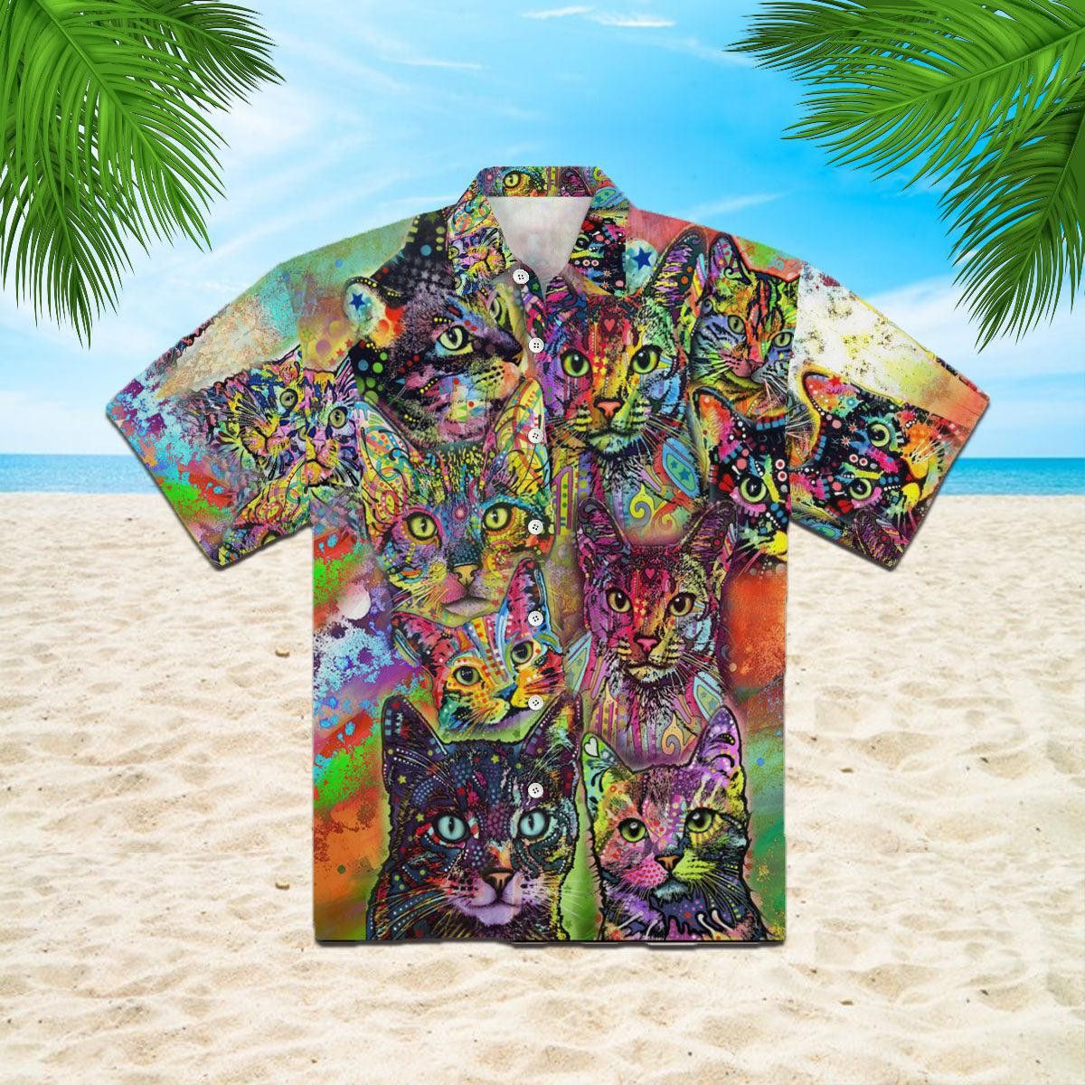 Corlorful Cats Trendy Hawaiian Shirt
