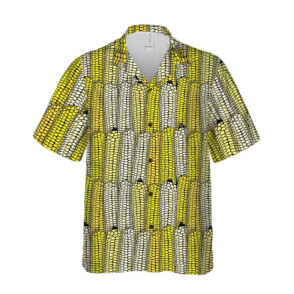 Corn Cob Design 3D Hawaiian Shirt Celebrate Agriculture Style