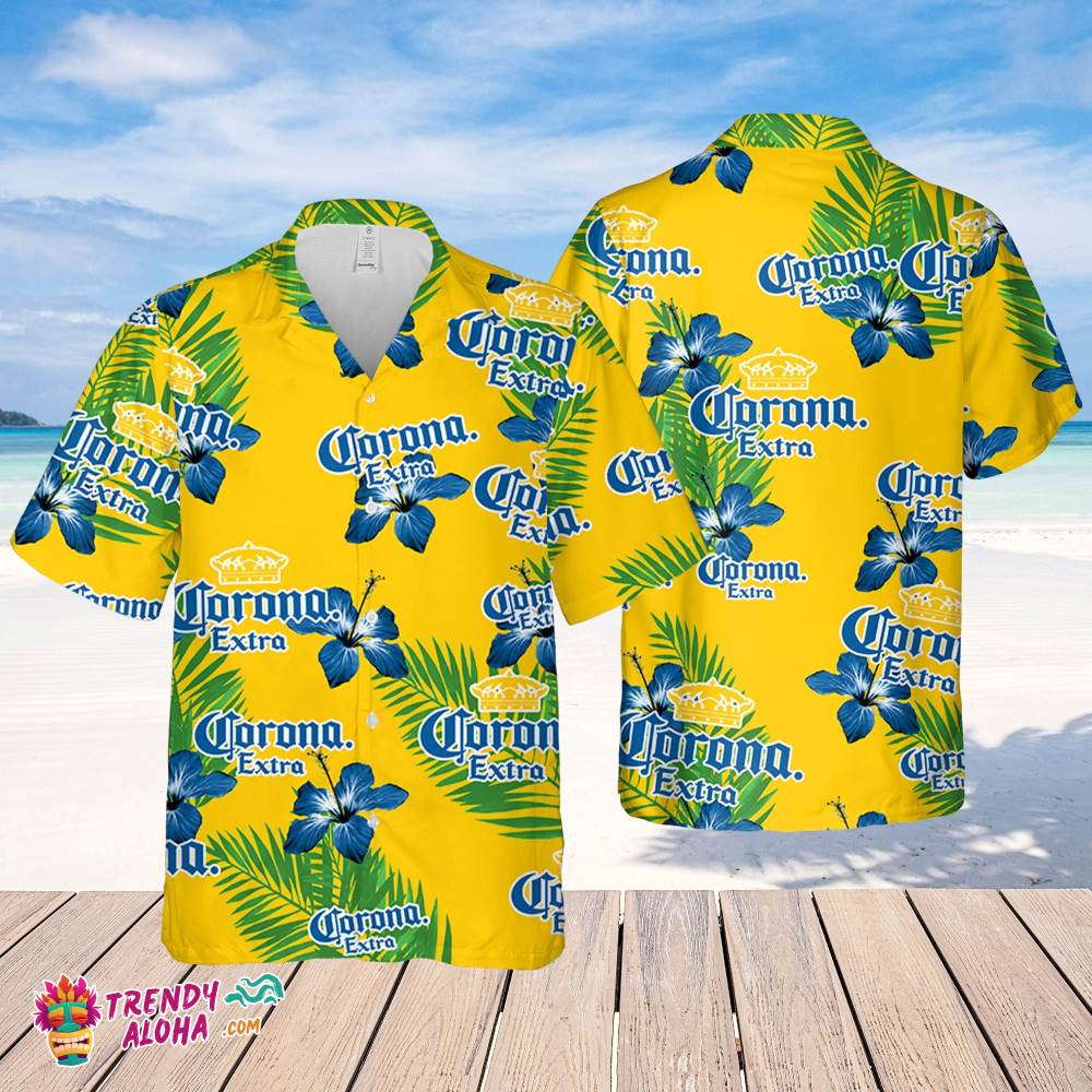 Corona Hawaiian Hibiscus Flower Pattern,Tropical Beach Shirt, Hawaiian Flower Shirt, Hawaiian Beer Shirt Corona Hawaiian Hibiscus Flower Pattern,Tropical Beach Shirt, Hawaiian Flower Shirt, Hawaiian Beer Shirt
