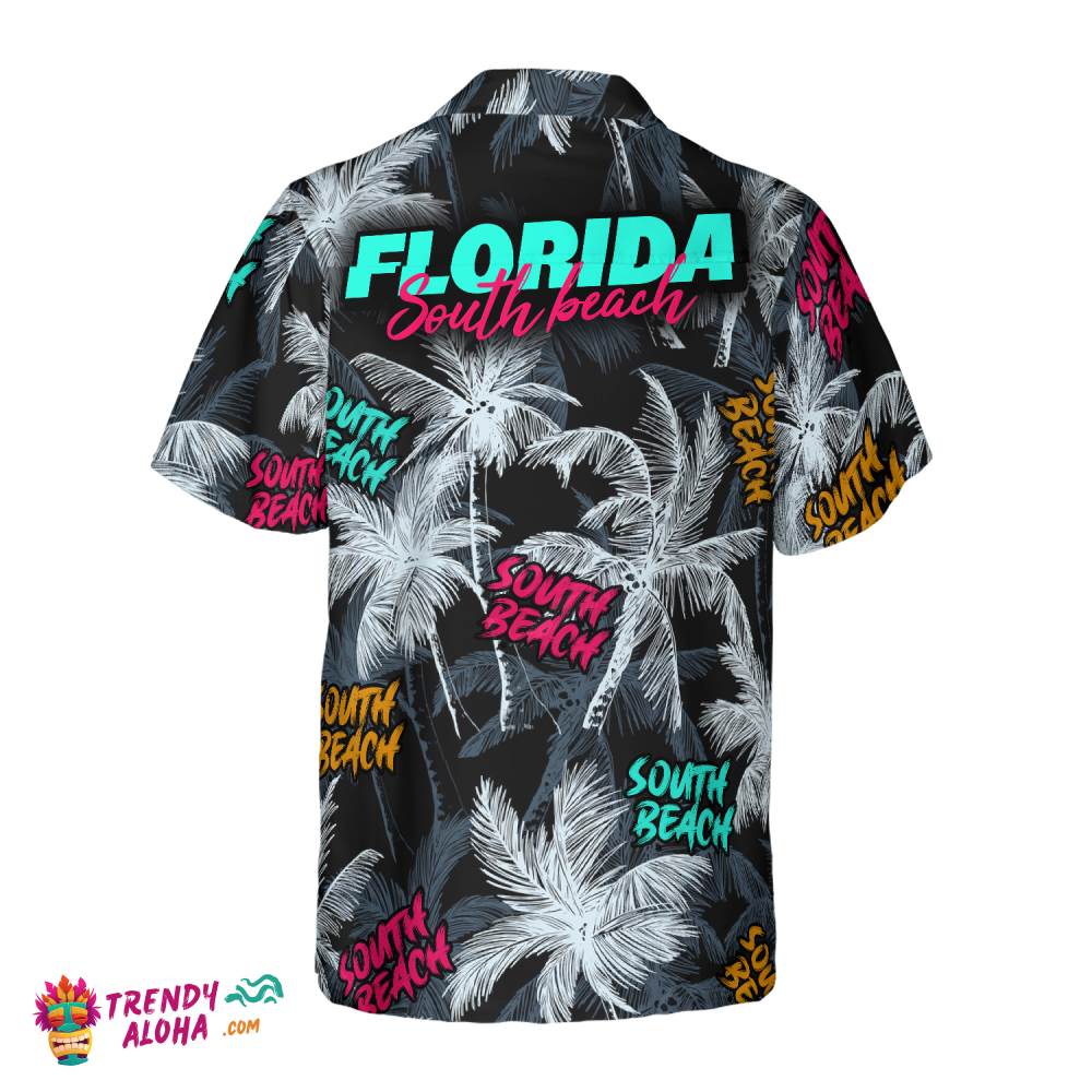 Coronado Beach Coconut Tree Seamless Hawaiian Shirt