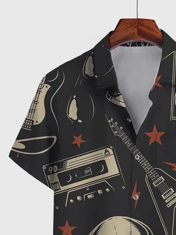 Cotton-Blend Skull Vintage Shirt