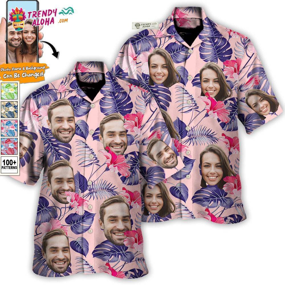 Couple Funny Tropical Style Custom Photo – Hawaiian Shirt – Personalized Photo Gifts Hawaiian Shirt – Trendy Aloha Couple Funny Tropical Style Custom Photo – Hawaiian Shirt – Personalized Photo Gifts Hawaiian Shirt – Trendy Aloha