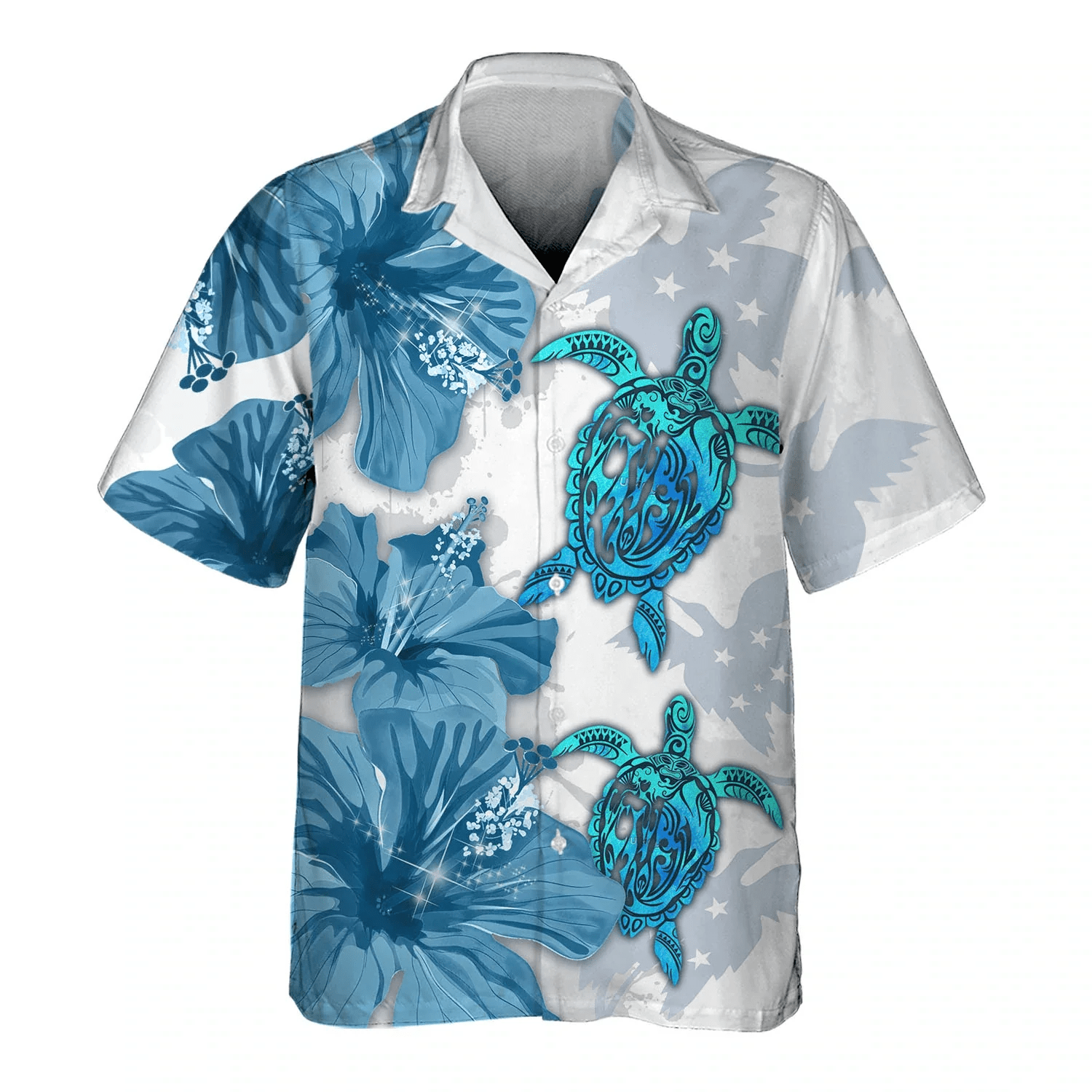 Couple Turtle Ocean 3D Trendy Hawaiian Shirt Men’s