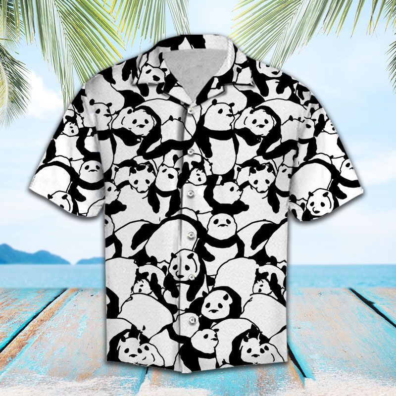 Couples Matching Friends Funny Family Panda Trendy Hawaiian Shirt Holiday, Panda Lover Trendy Hawaiian Shirt For