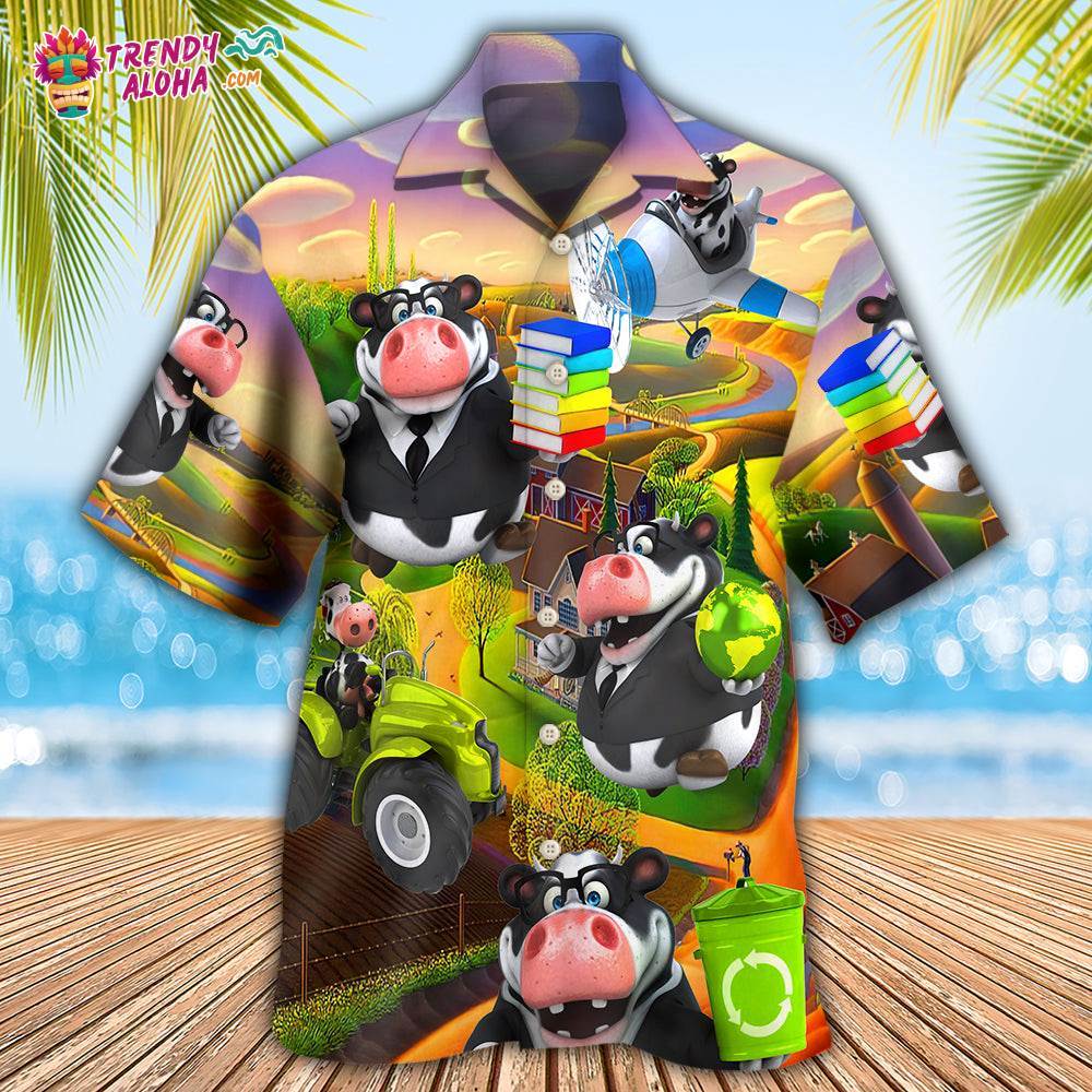 Cow Agricultural Teacher Hawaiian Shirt – Trendy Aloha