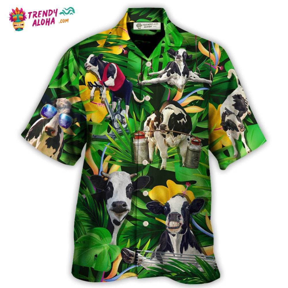 Cow Dancing And Play Funny Tropical Style Hawaiian Shirt – Trendy Aloha Cow Dancing And Play Funny Tropical Style Hawaiian Shirt – Trendy Aloha