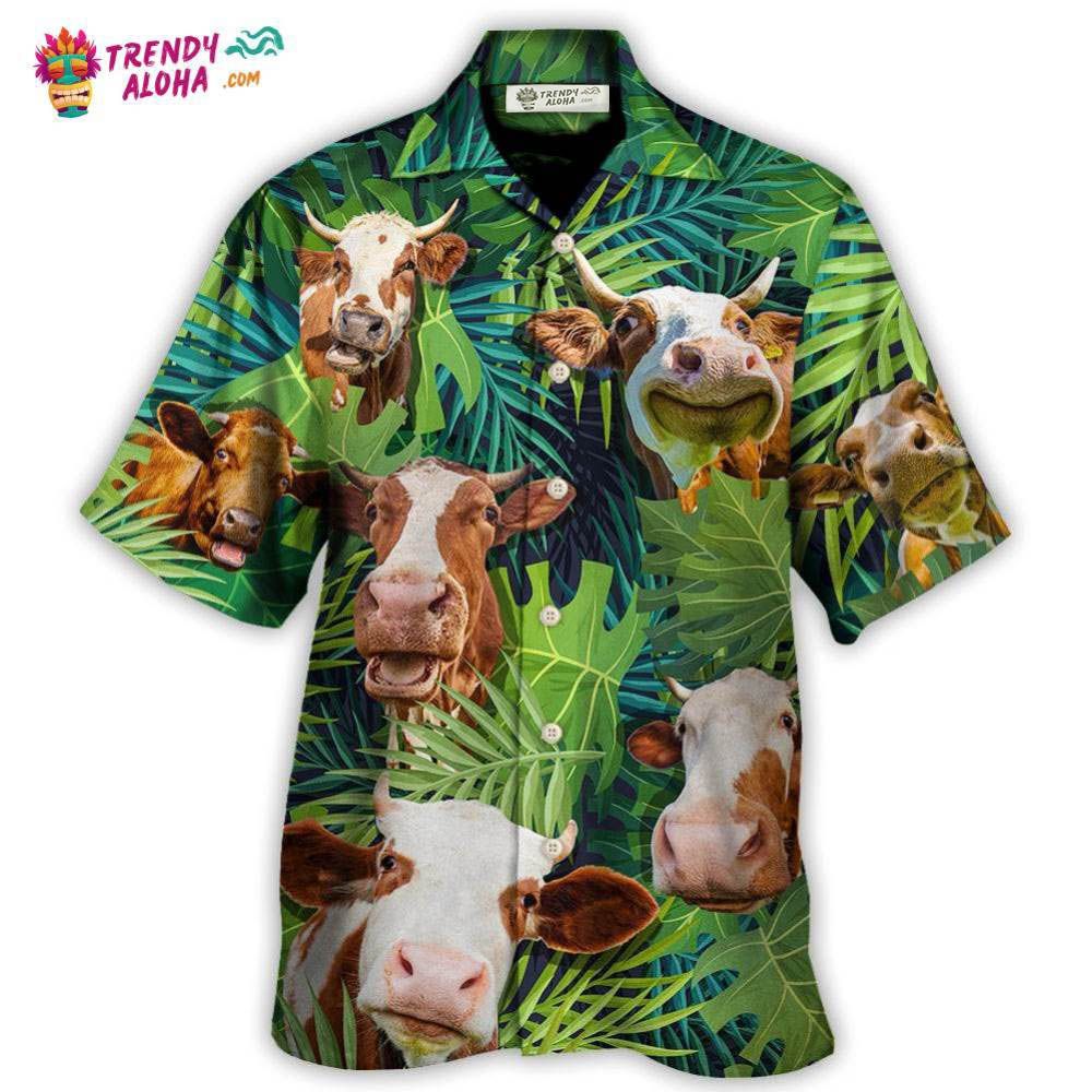 Cow Face Troll Funny Lover Cattle Tropical Style Hawaiian Shirt – Trendy Aloha Cow Face Troll Funny Lover Cattle Tropical Style Hawaiian Shirt – Trendy Aloha
