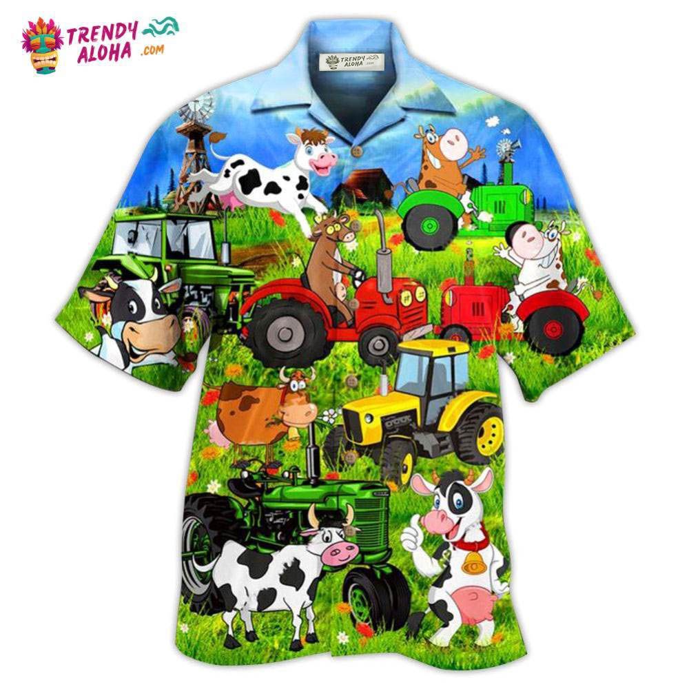 Cow Funny Happy Everyday Hawaiian Shirt – Trendy Aloha Cow Funny Happy Everyday Hawaiian Shirt – Trendy Aloha