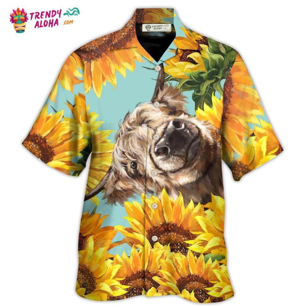 Cow Happy Life With Sunflower Hawaiian Shirt – Trendy Aloha Cow Happy Life With Sunflower Hawaiian Shirt – Trendy Aloha