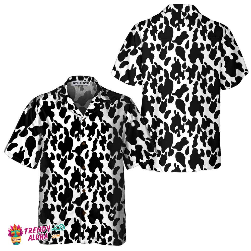 Cow Print Seamless Pattern Hawaiian Shirt, Cow Hawaiian Shirt, Cow Print Shirt For Men And Women Cow Print Seamless Pattern Hawaiian Shirt, Cow Hawaiian Shirt, Cow Print Shirt For Men And Women