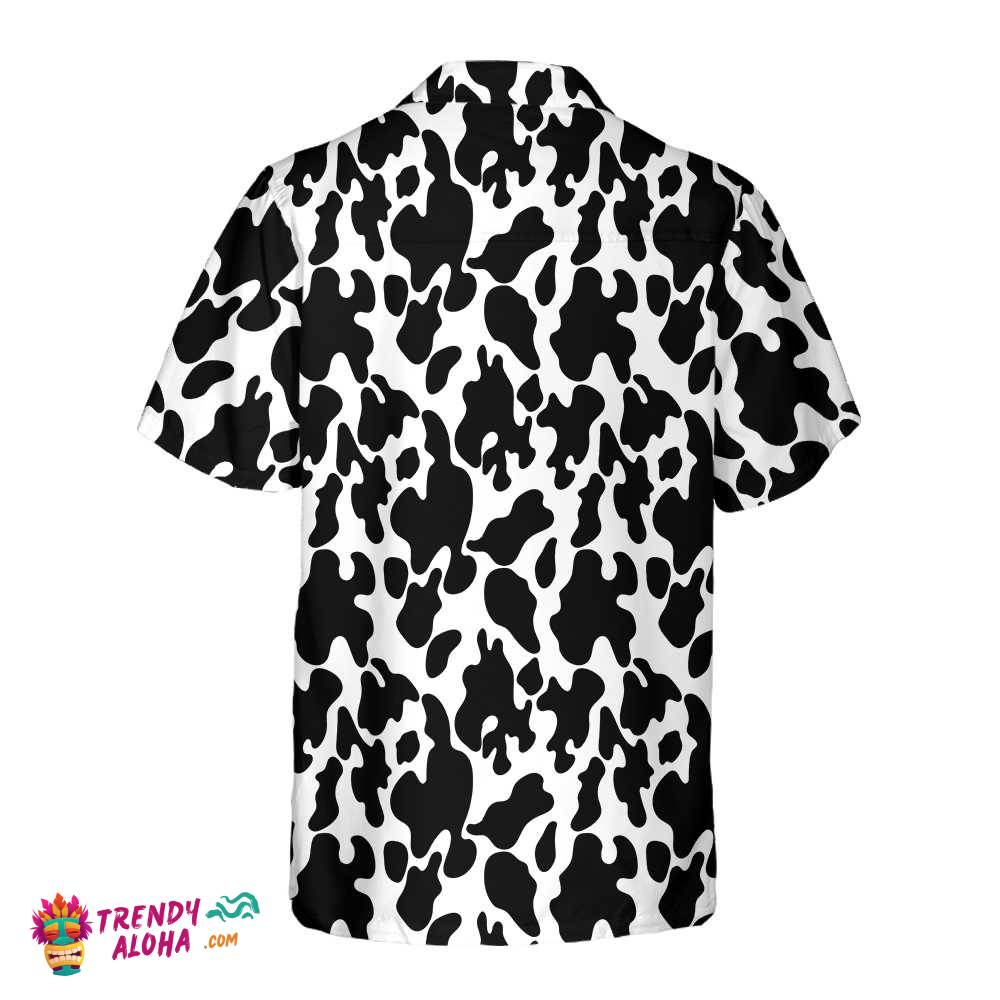 Cow Print Seamless Pattern Hawaiian Shirt, Cow Hawaiian Shirt, Cow Print Shirt For Men And Women